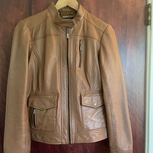 Ladies Bernardo Leather Jacket (M)
